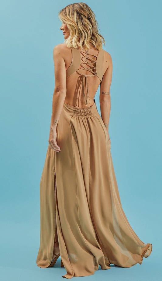 Vestido Catherine Caqui