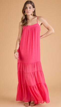 Vestido Carola Cereja