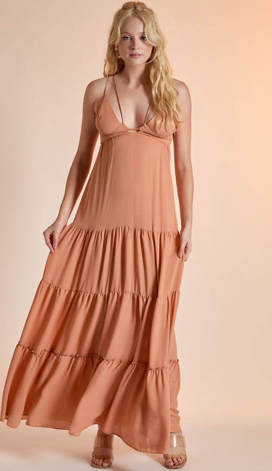 Vestido Doris Caramelo