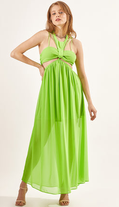 Vestido Romã Verde