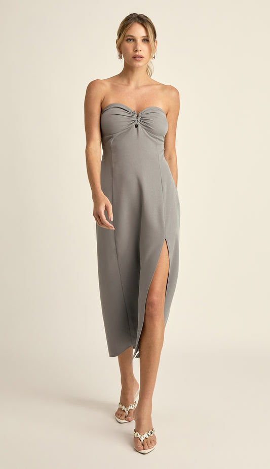 Vestido Tailândia Cinza