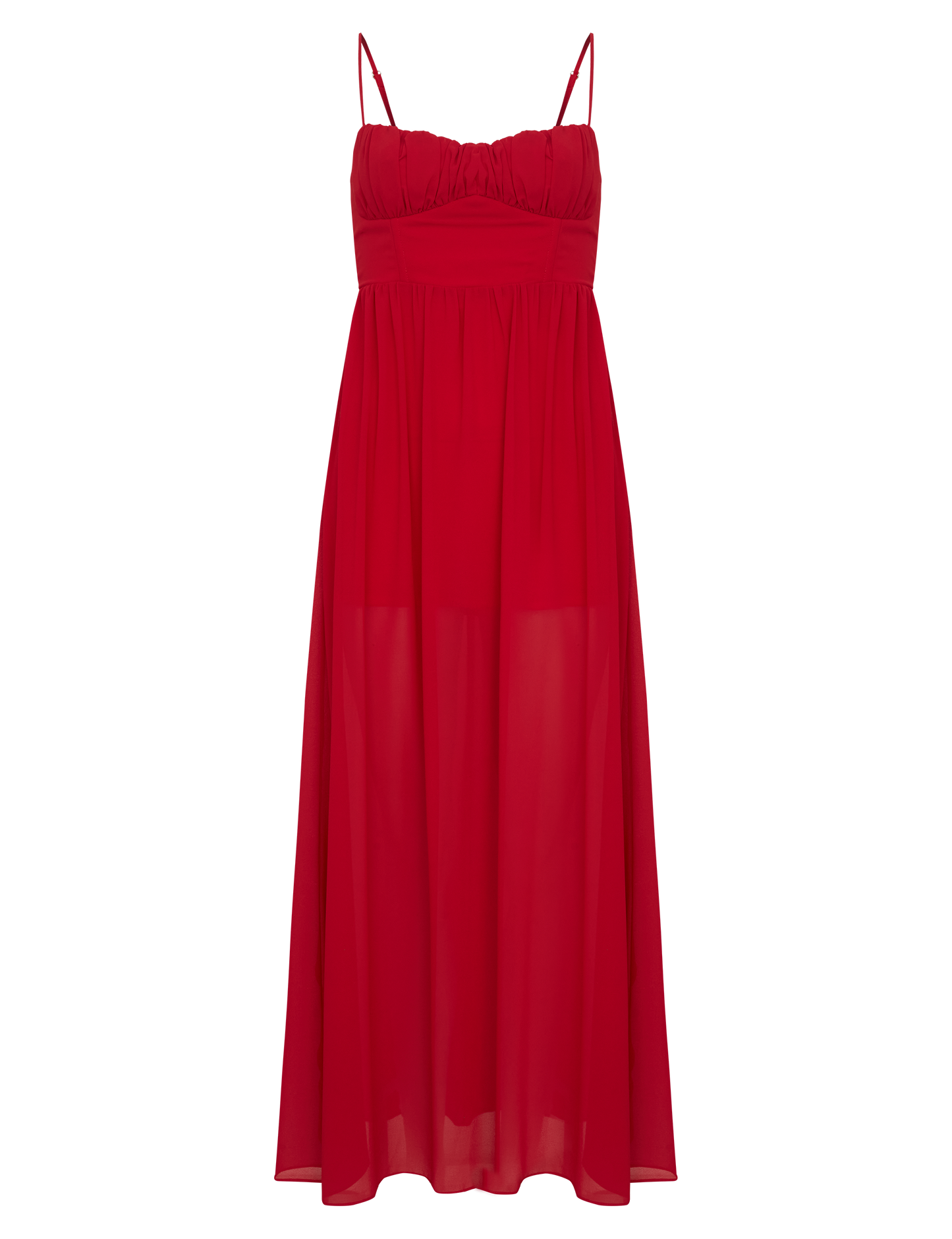 Vestido Clarita Cereja