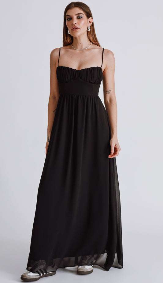 Vestido Clarita Preto