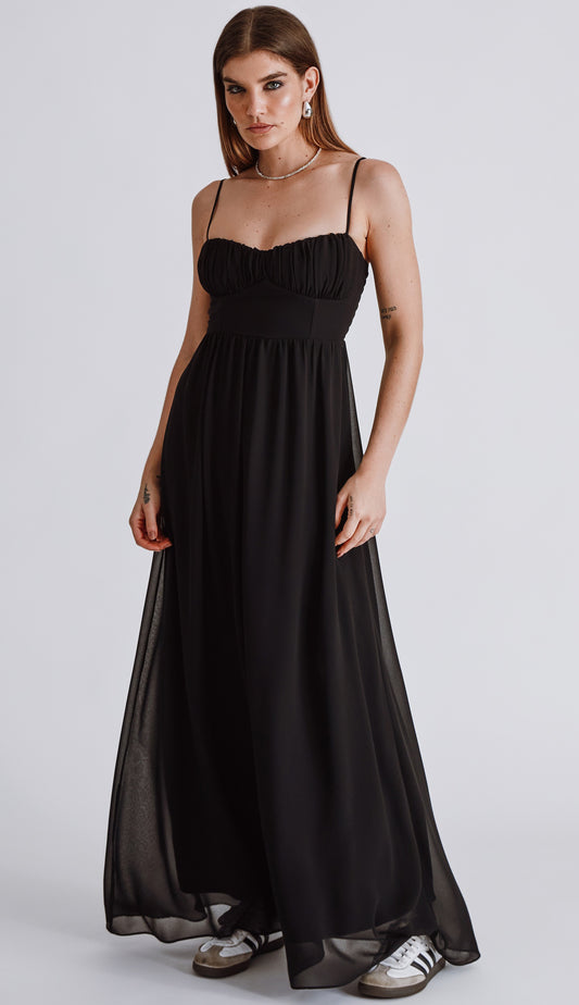 Vestido Clarita Preto