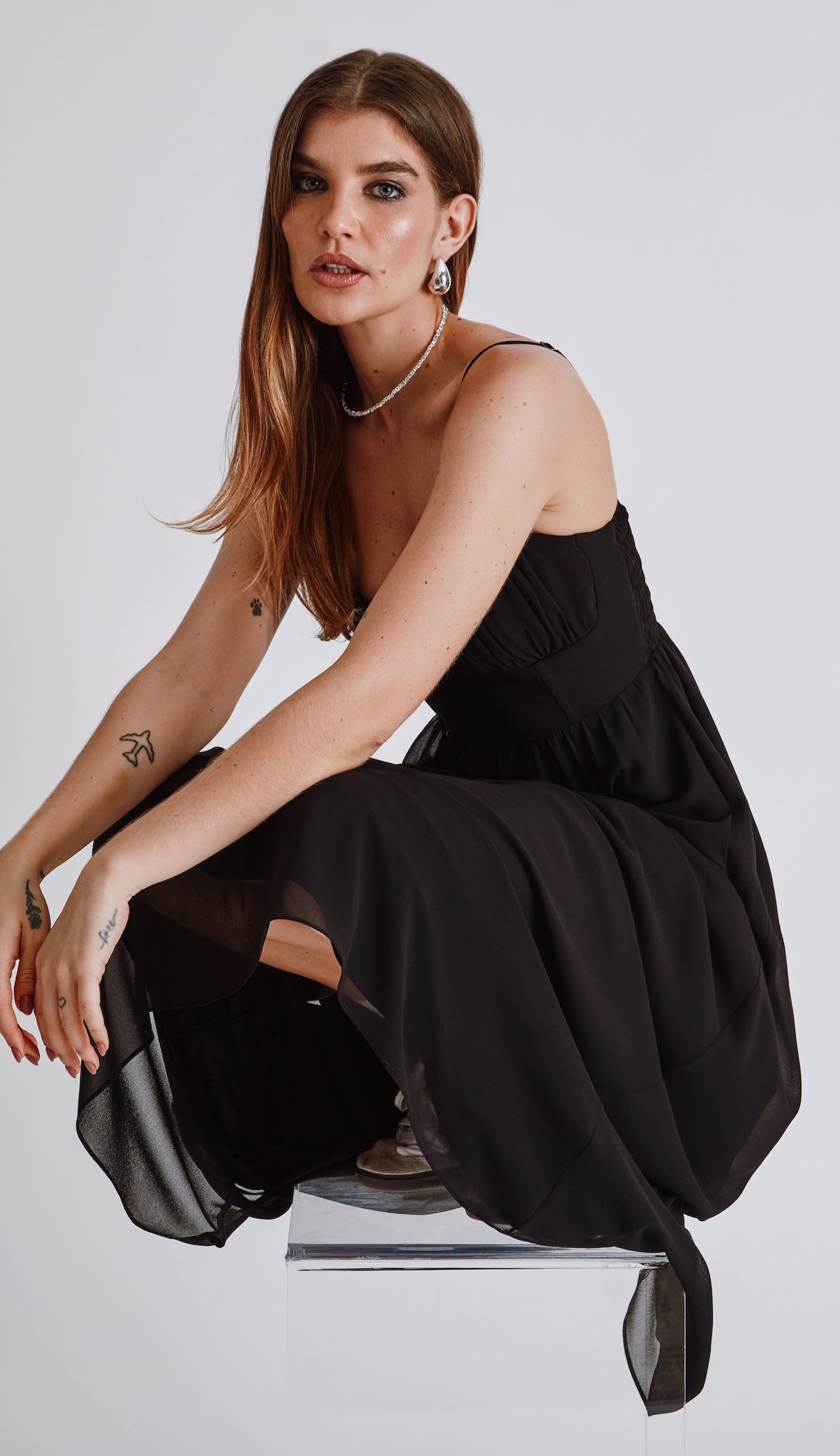 Vestido Clarita Preto