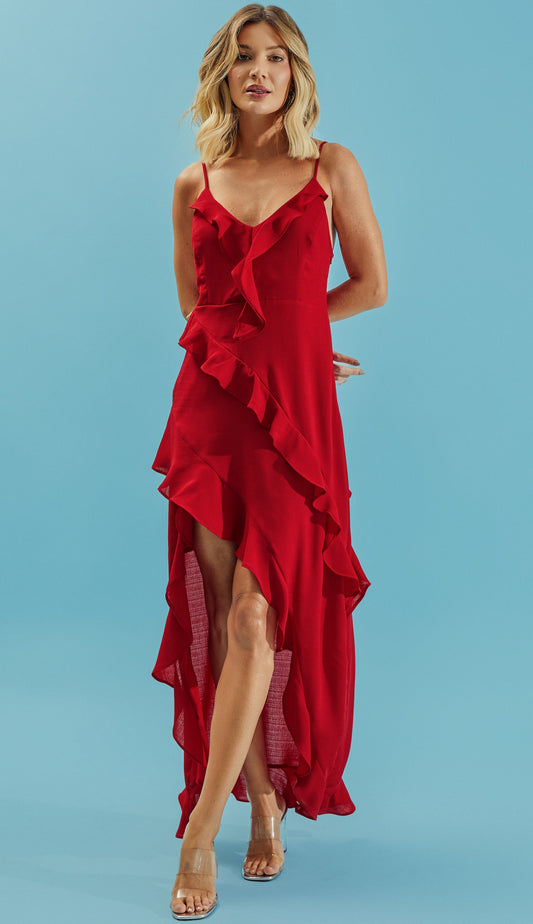Vestido Hannah Amorim Cereja