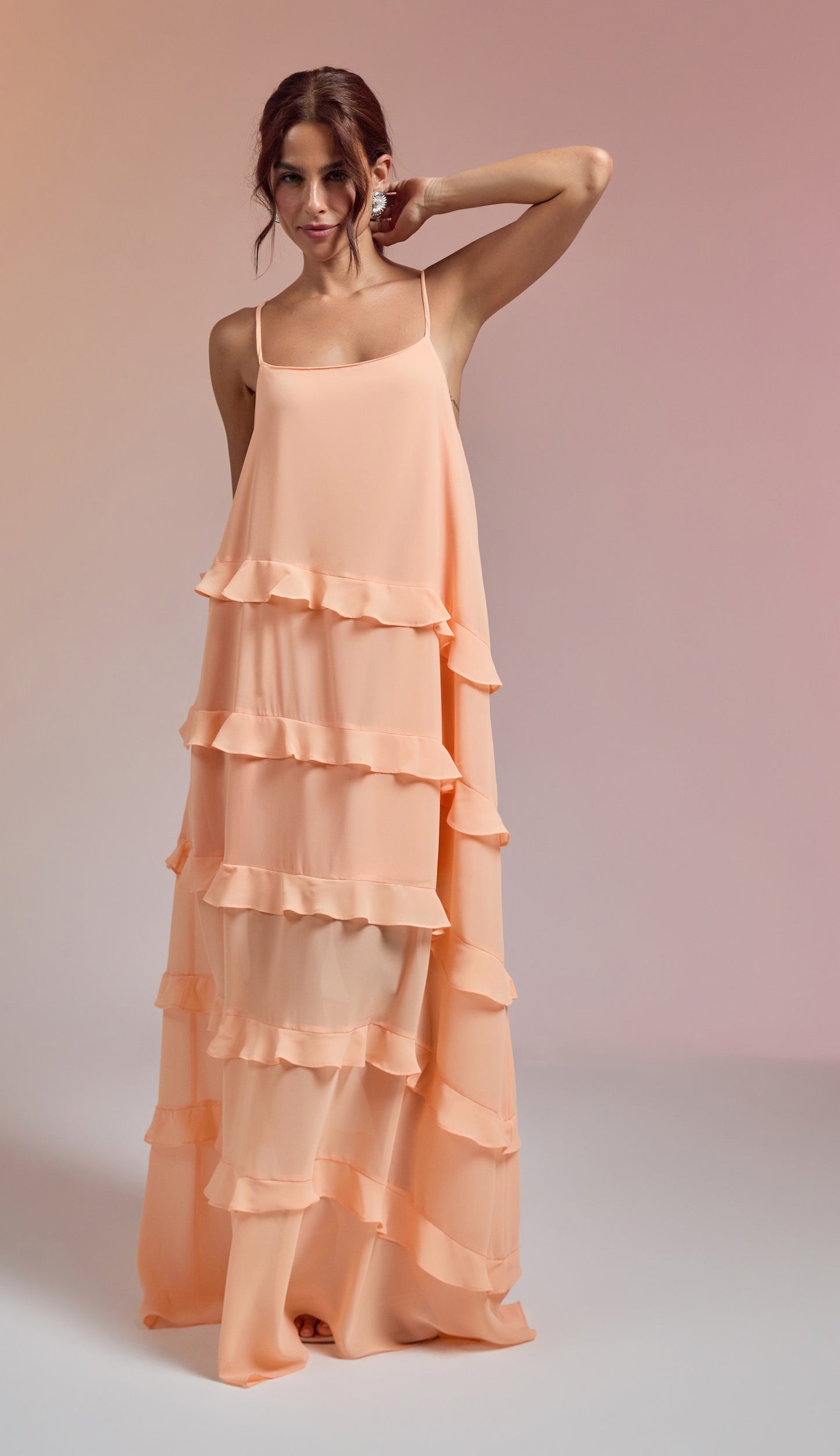 Vestido Fragrância Pêssego