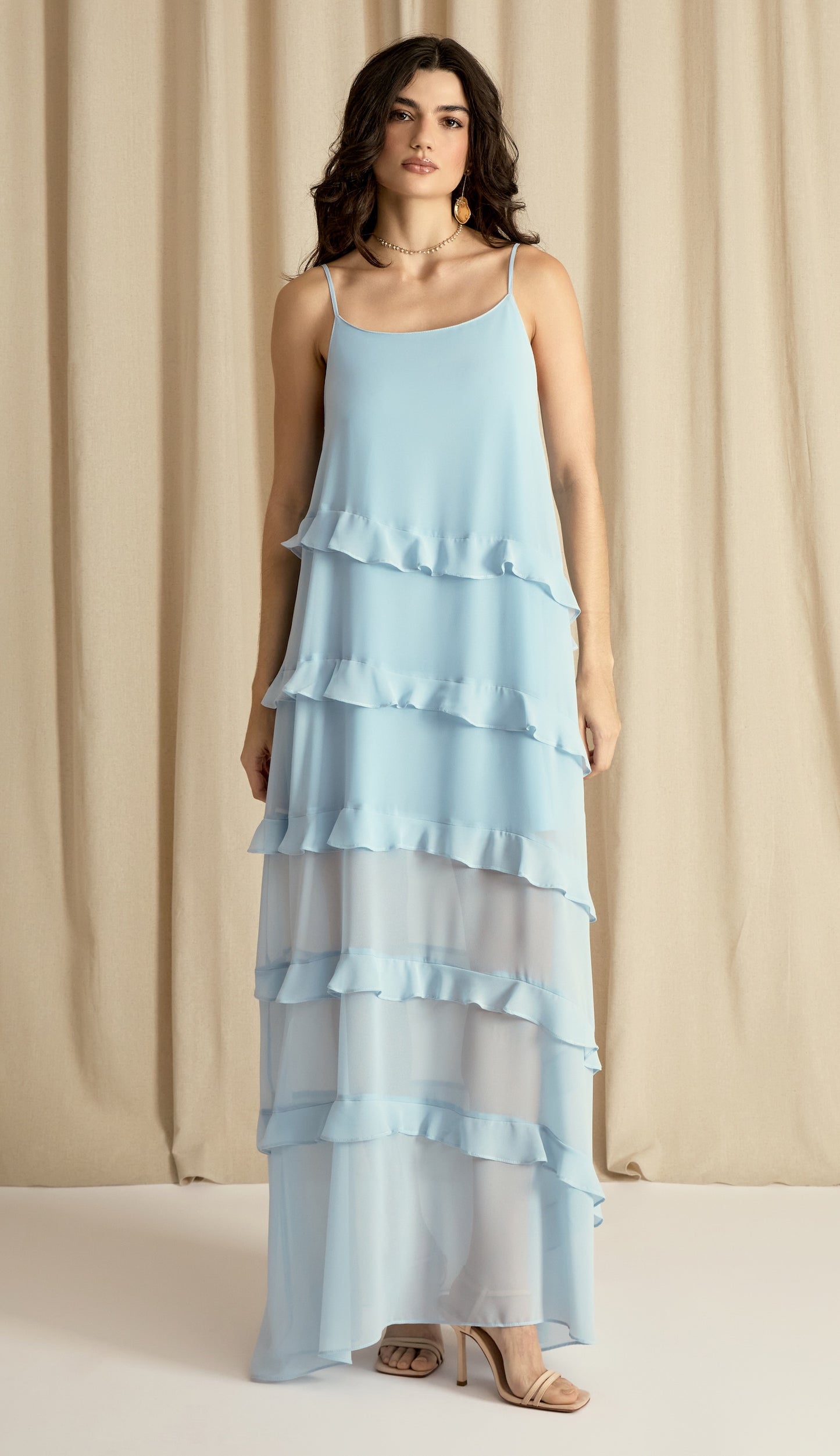 Vestido Fragrância Azul