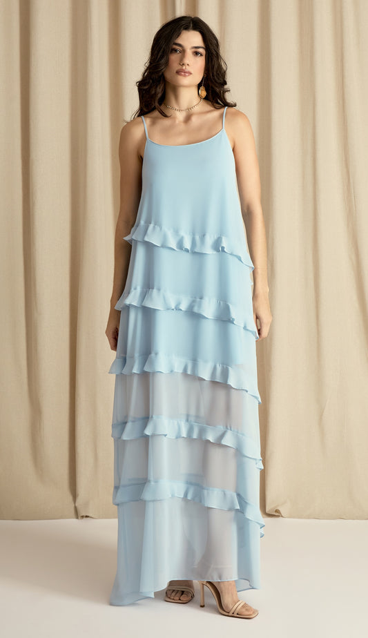 Vestido Fragrância Azul