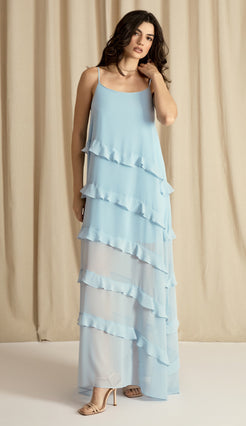 Vestido Fragrância Azul