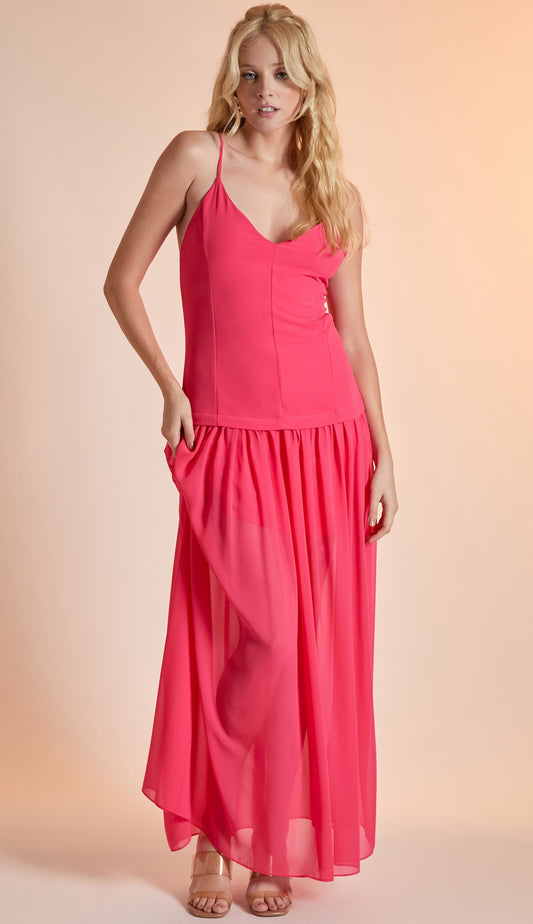 Vestido Amarilis Framboesa