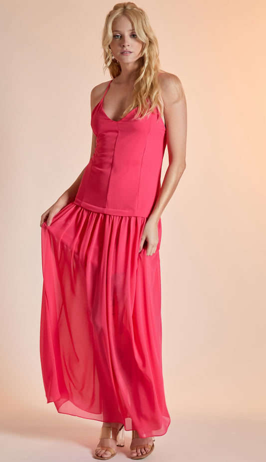 Vestido Amarilis Framboesa