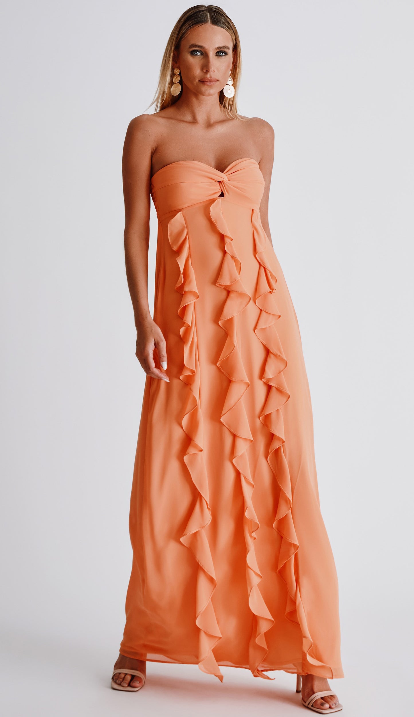 Vestido Jamine Pêssego