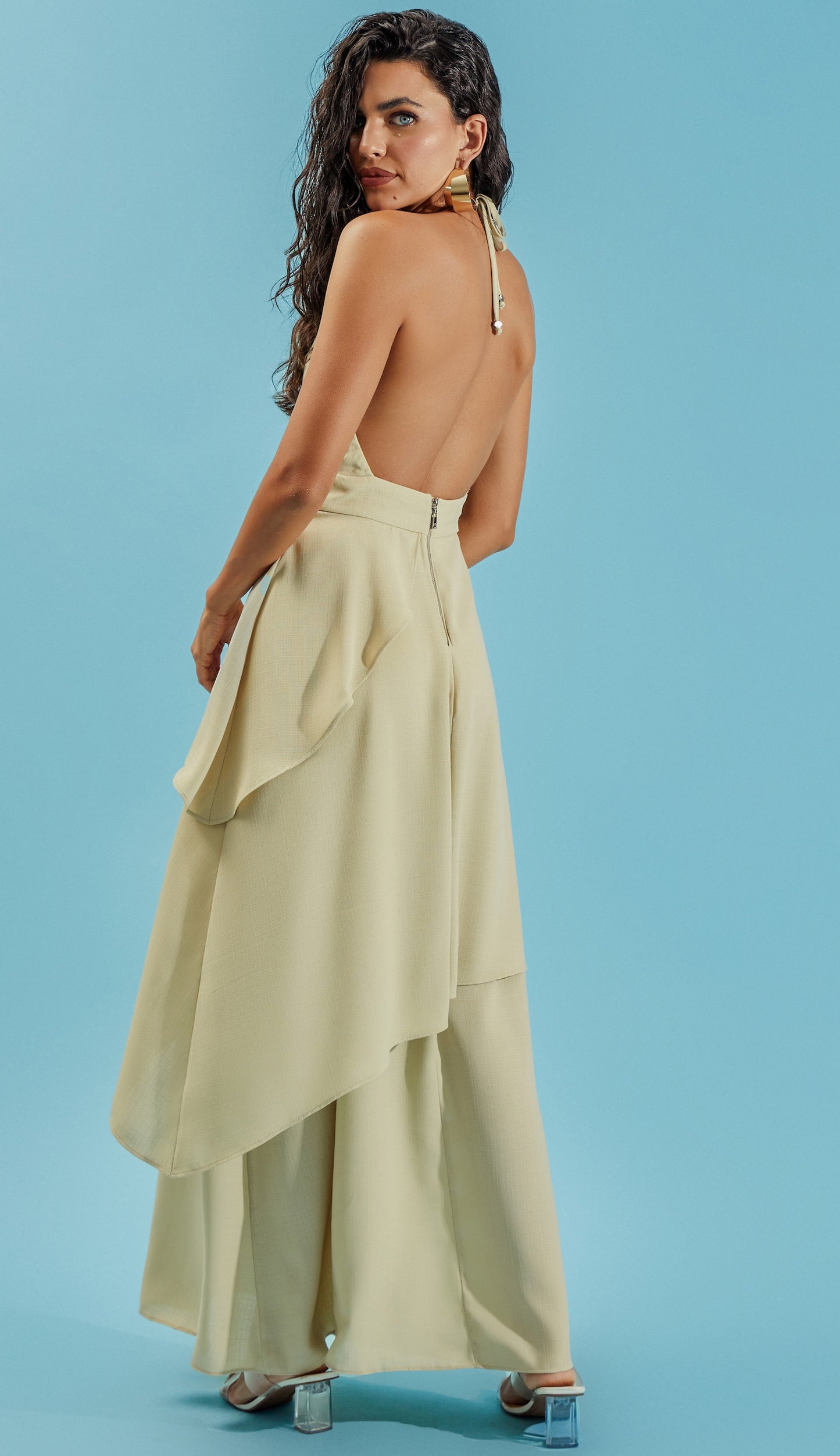 Vestido Laura Bege