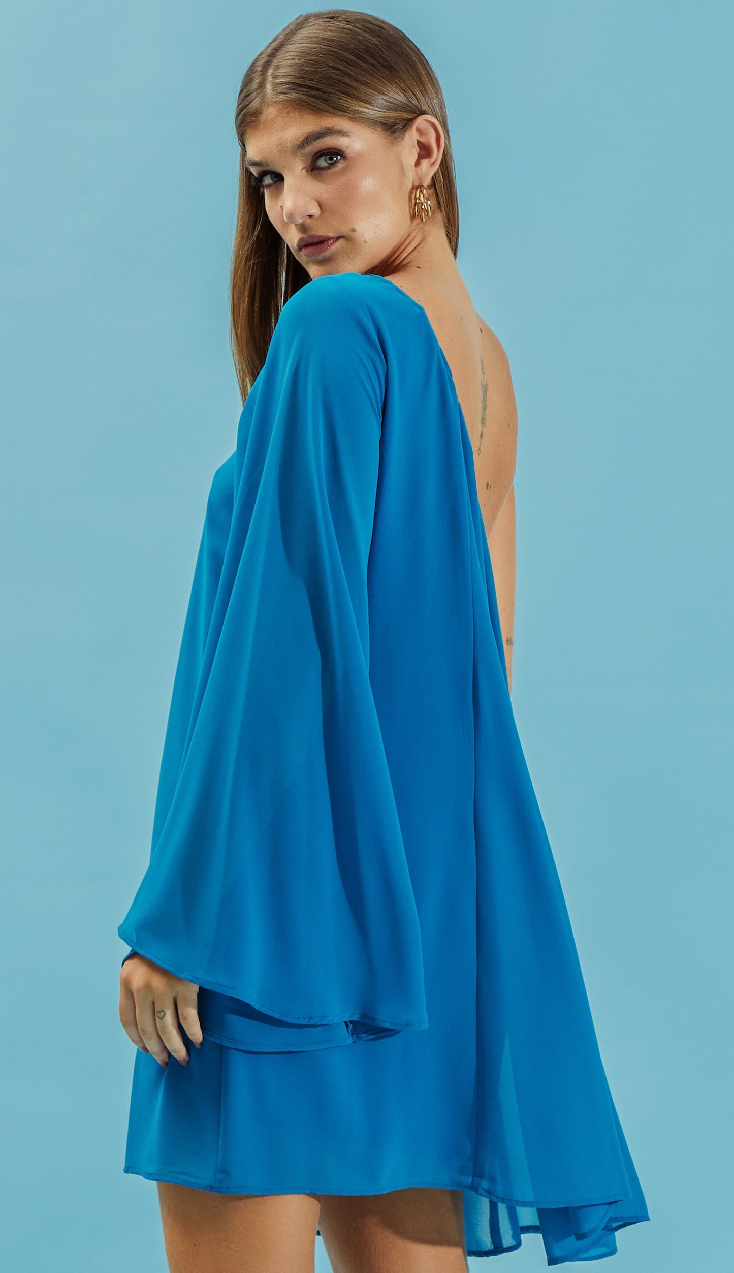 Vestido Rachel Romano Azul