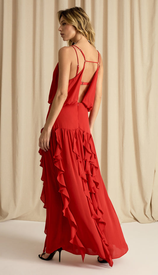 Vestido Lizzie Cereja