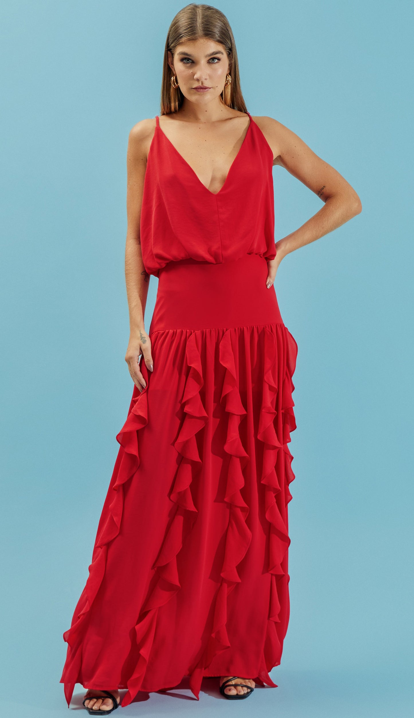 Vestido Lizzie Cereja