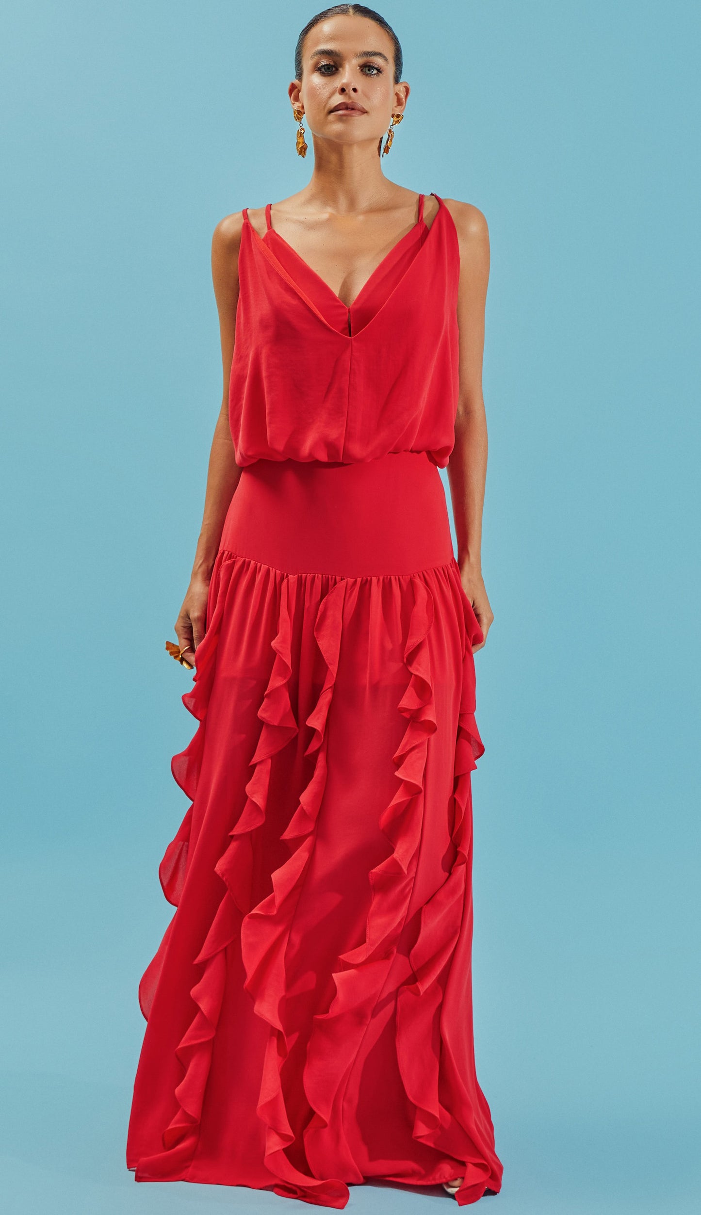 Vestido Lizzie Cereja