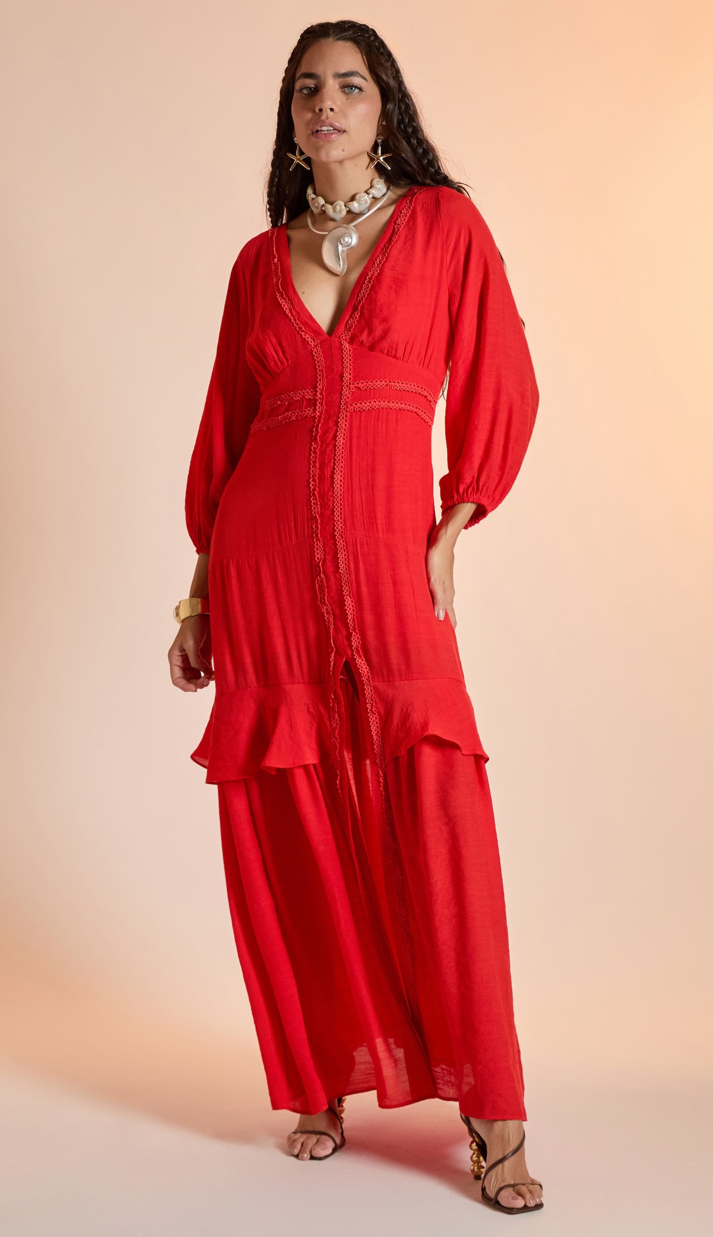 Vestido Nataly Cereja