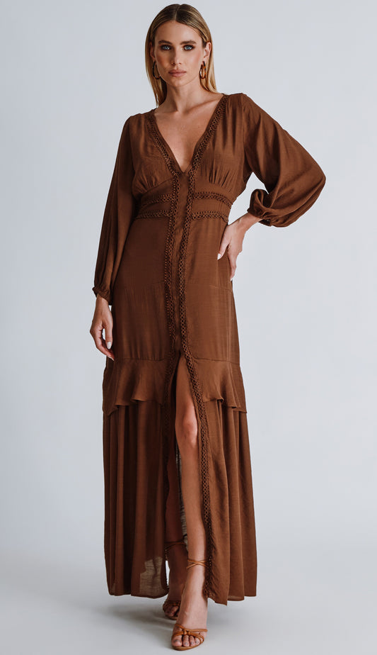 Vestido Nataly Café