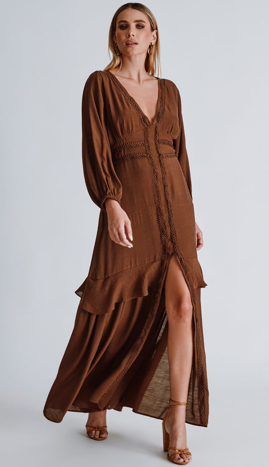 Vestido Nataly Café