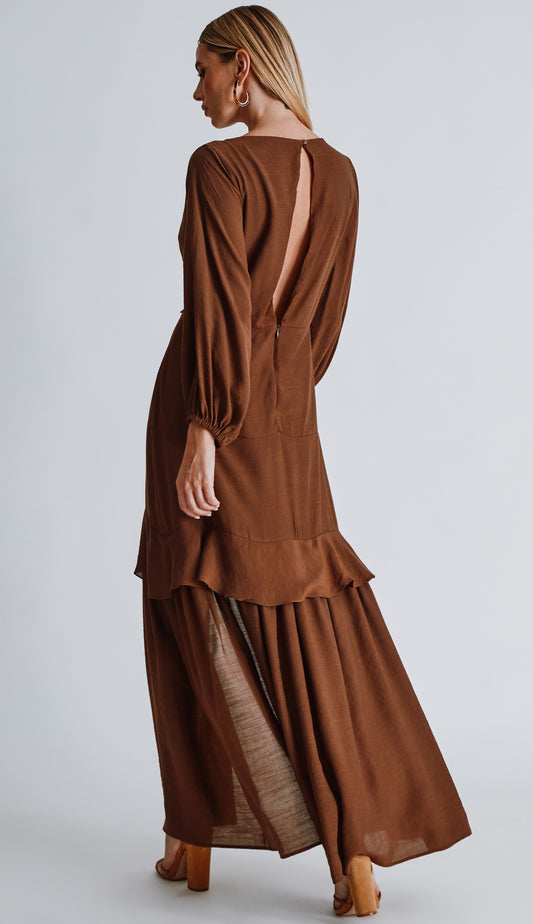 Vestido Nataly Café