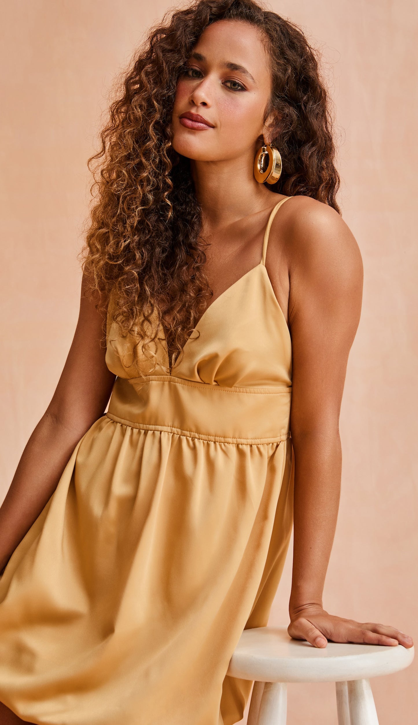 Vestido Silmara Caqui