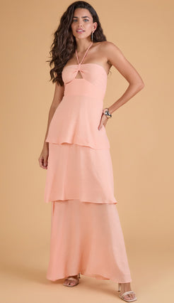 Vestido Valéria Pêssego
