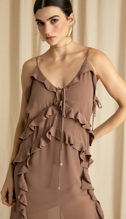 Vestido Anne Mocha