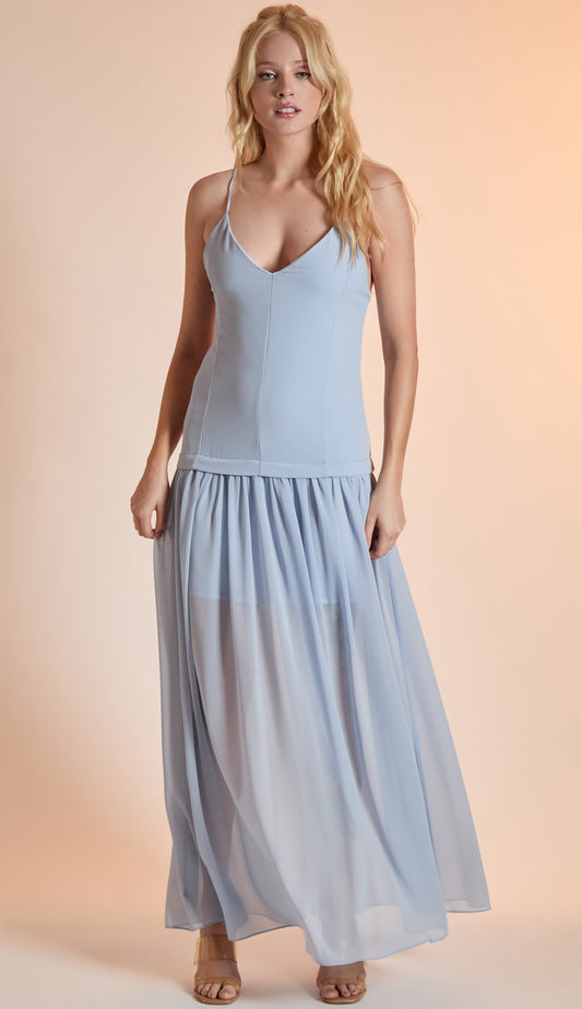 Vestido Amarilis Azul