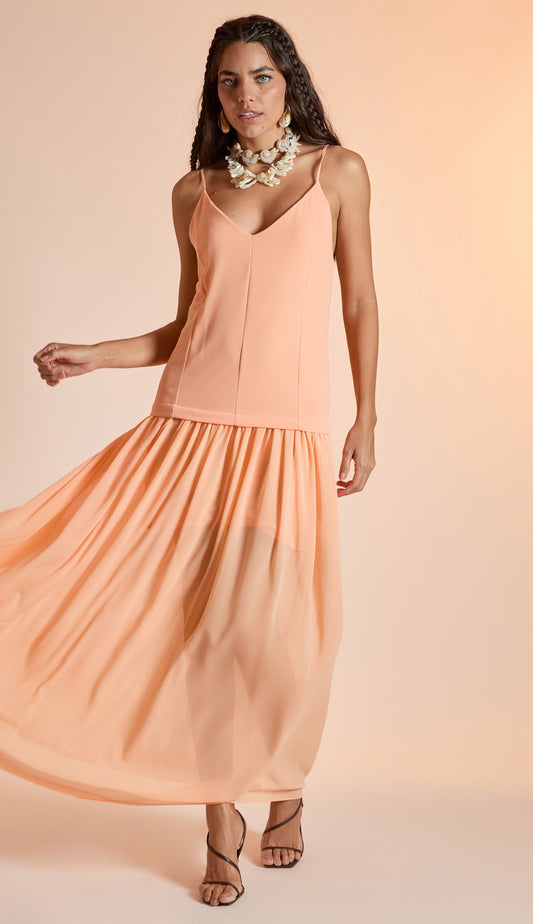 Vestido Amarilis Pêssego