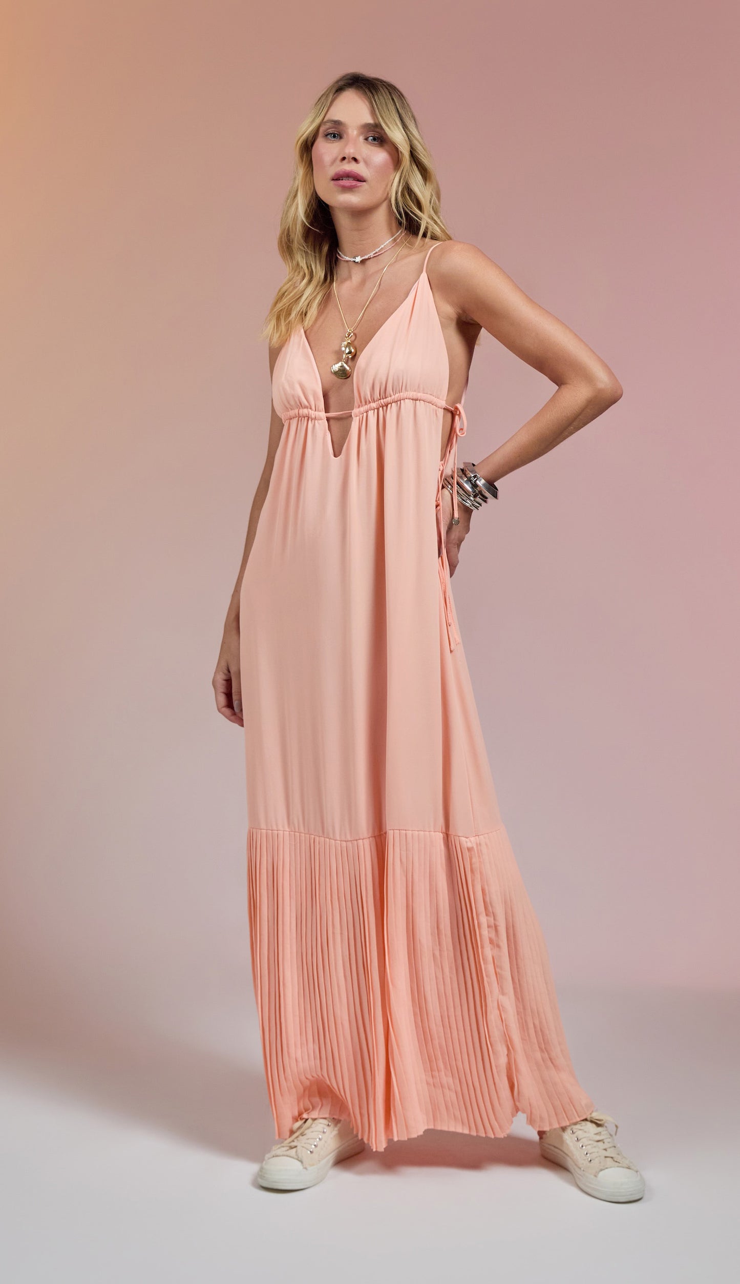 Vestido Arte Pêssego