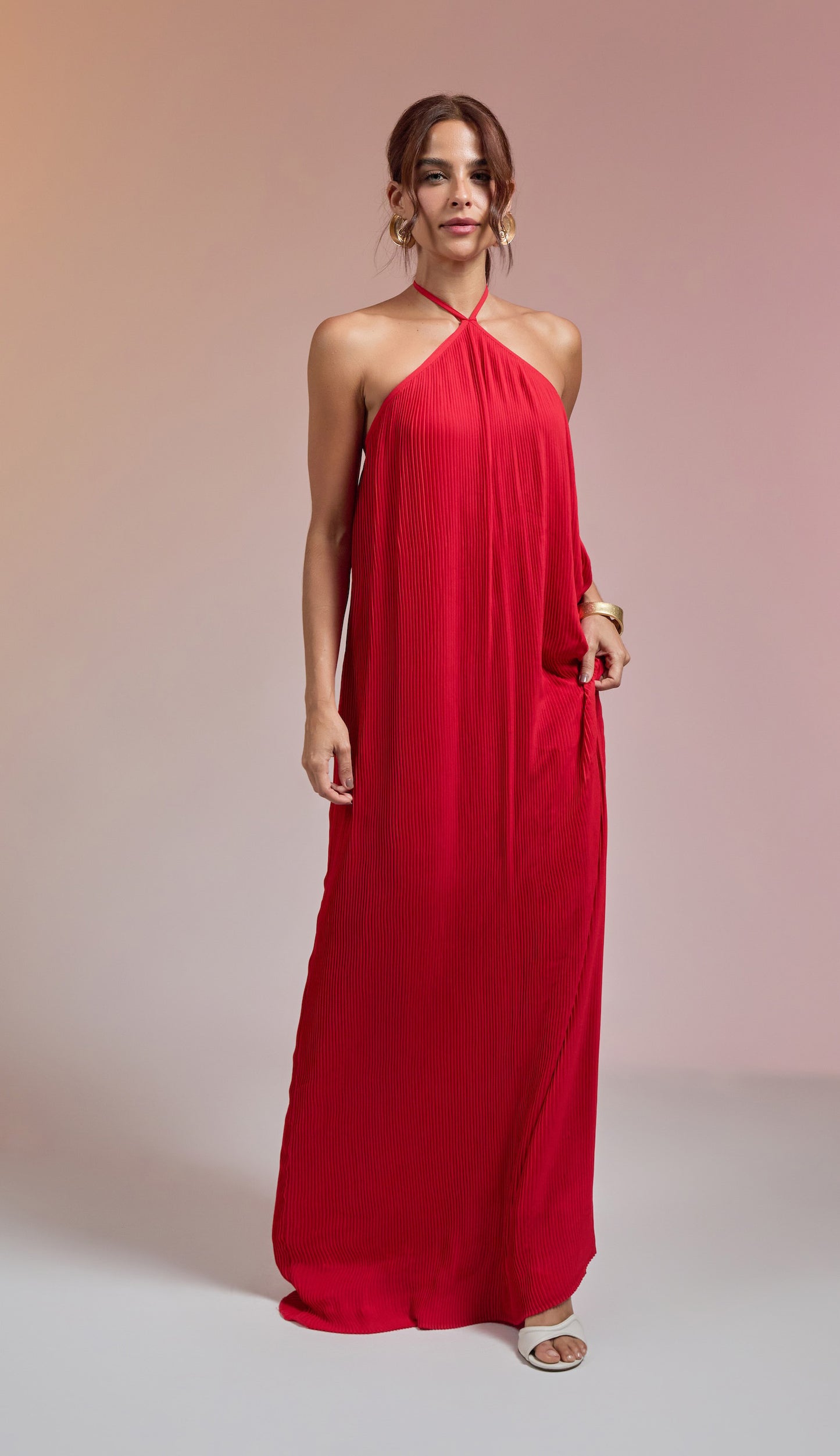 Vestido Alana Cereja