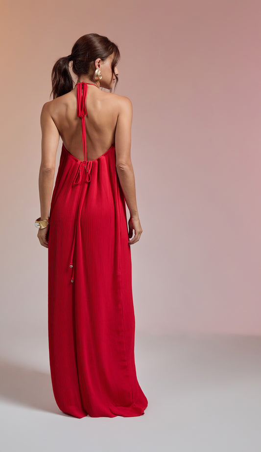 Vestido Alana Cereja