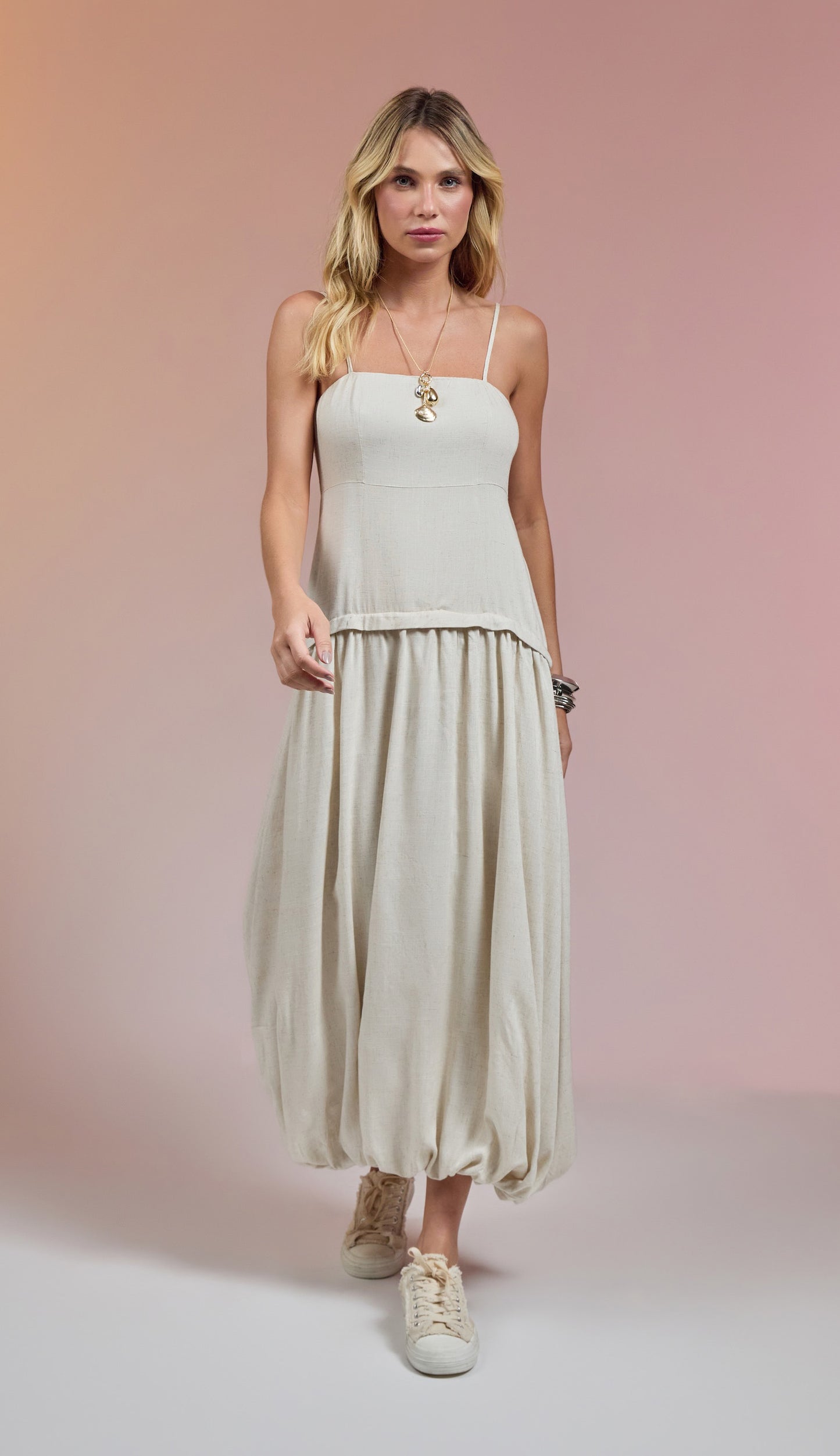 Vestido Adelle Natural