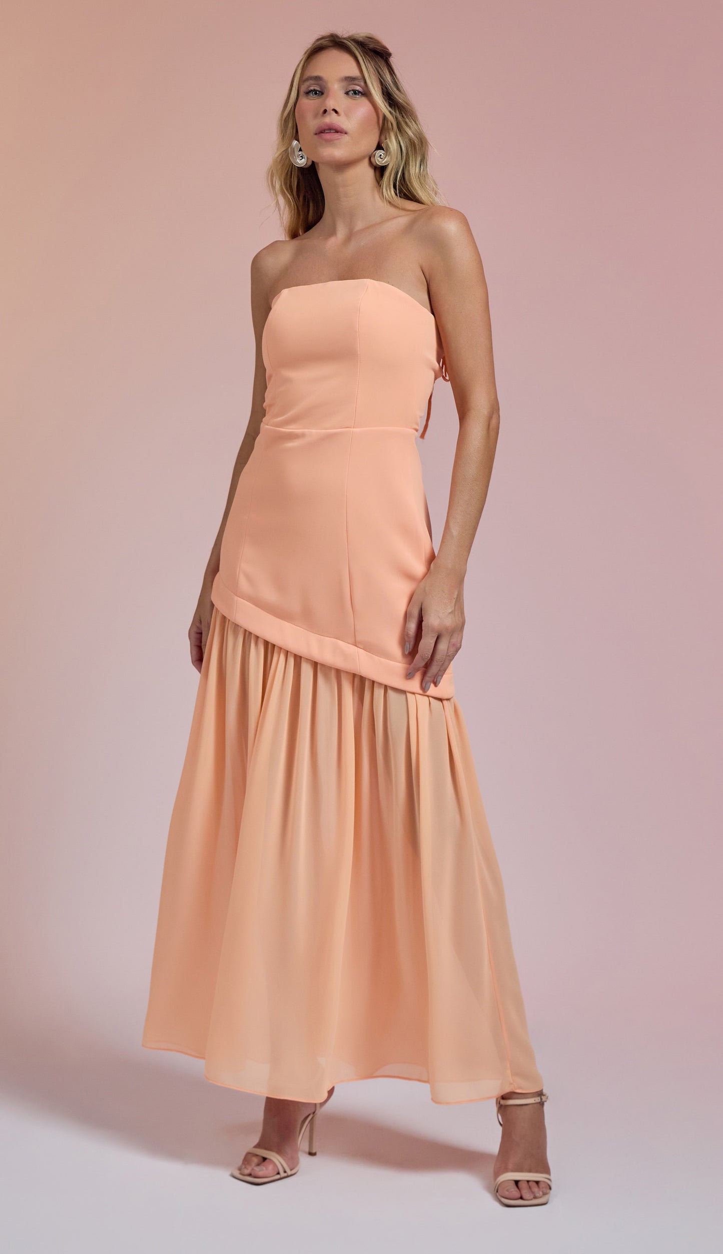 Vestido Beverly Pêssego