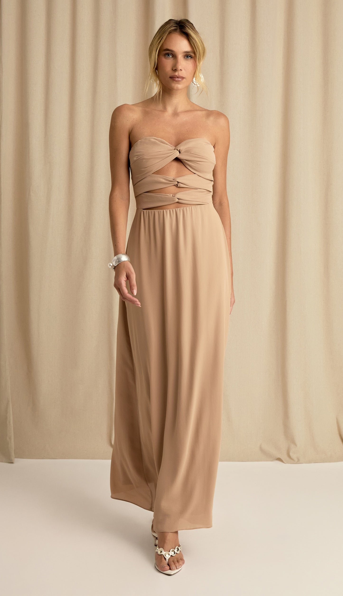 Vestido Carmela Mocha