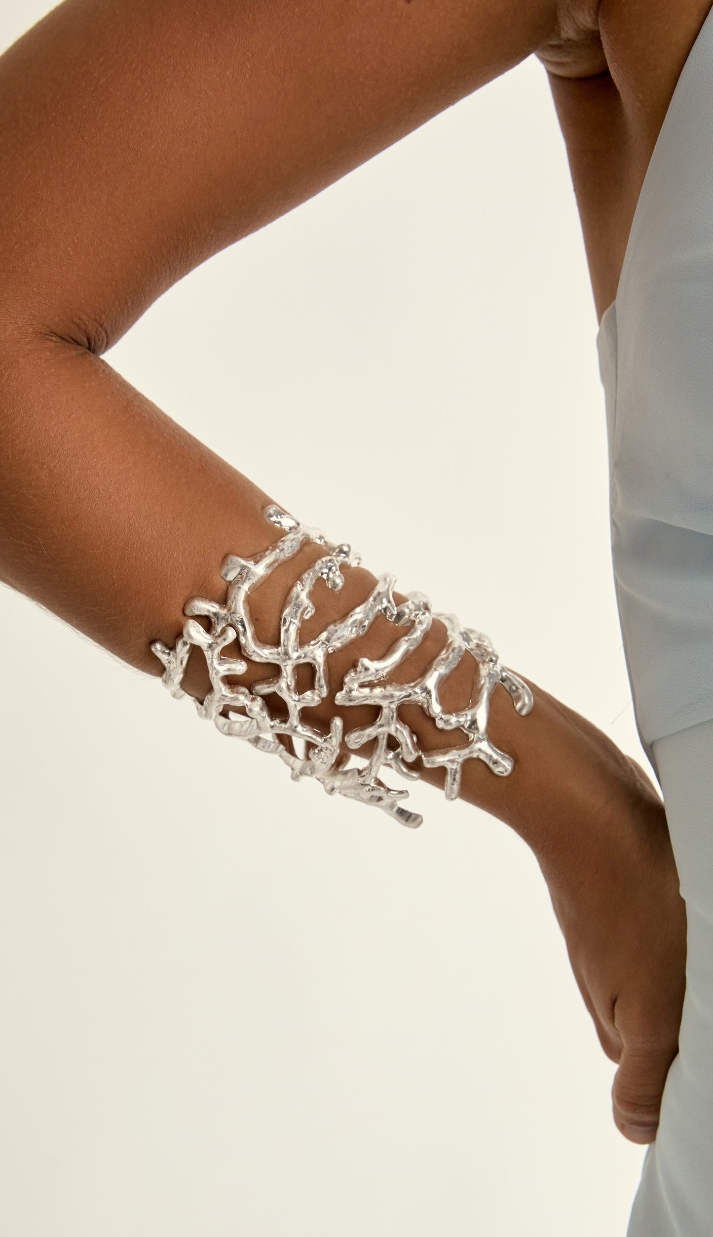 Pulseira Corais Prata