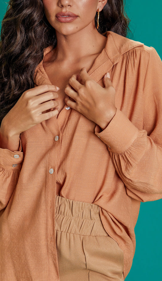 Camisa Luana Caramelo