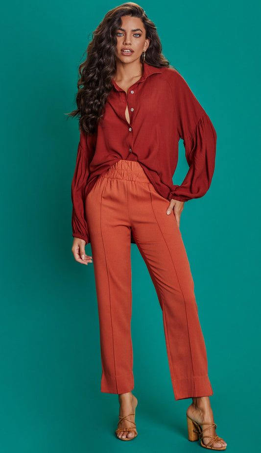 Camisa Fabienne Caramelo