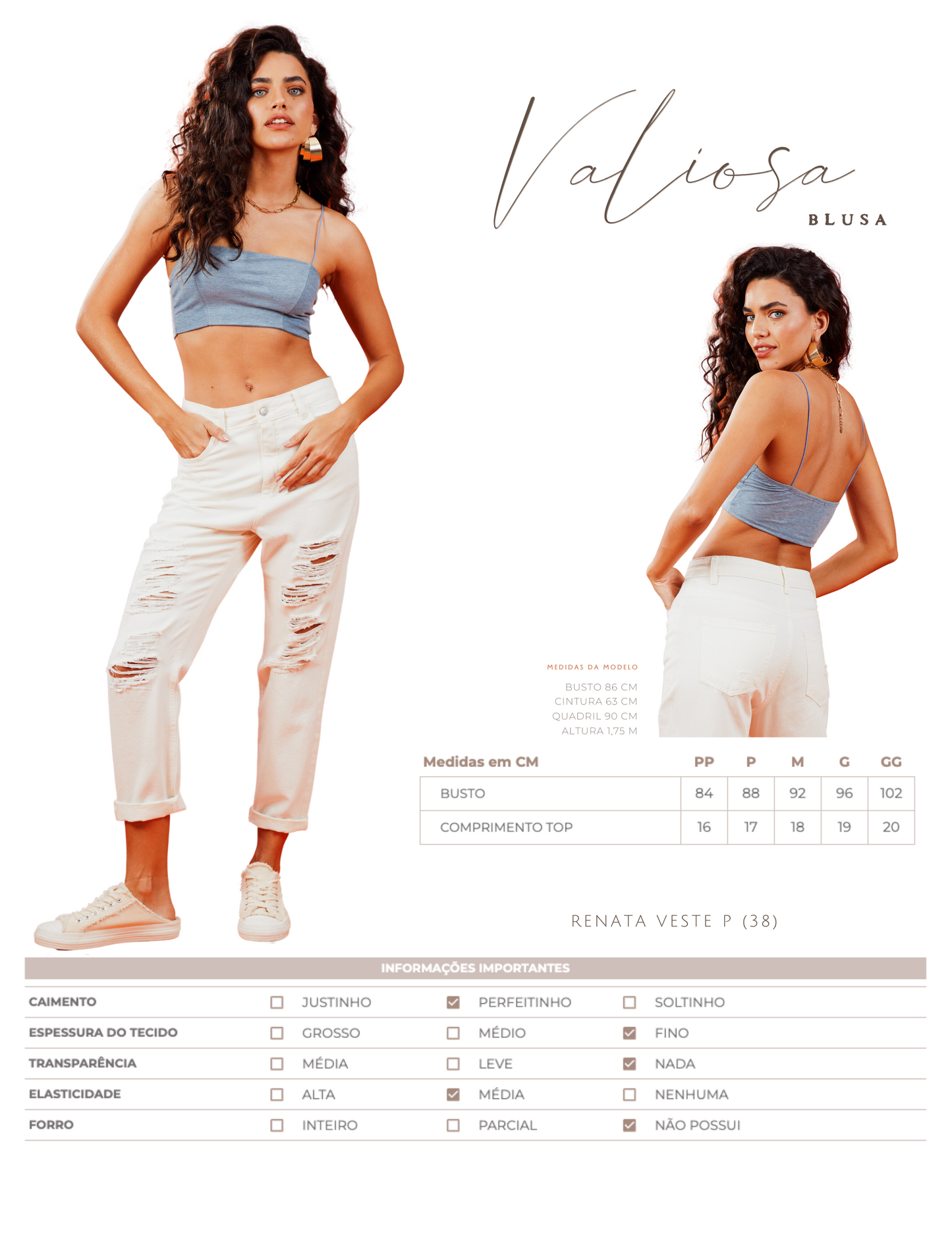 Blusa Valiosa Chantilly