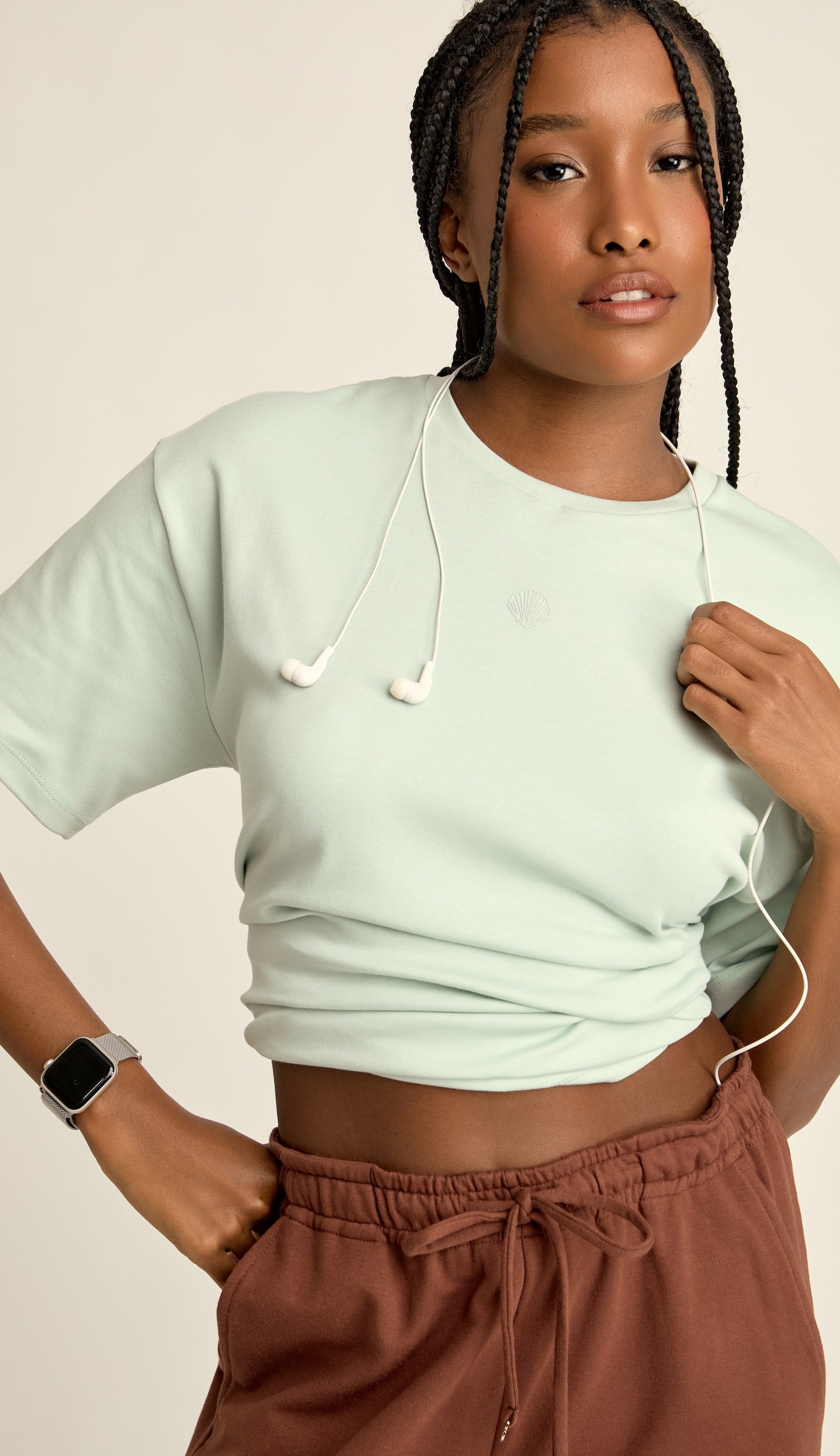 Camiseta Algodão Egipcio Eloá Verde