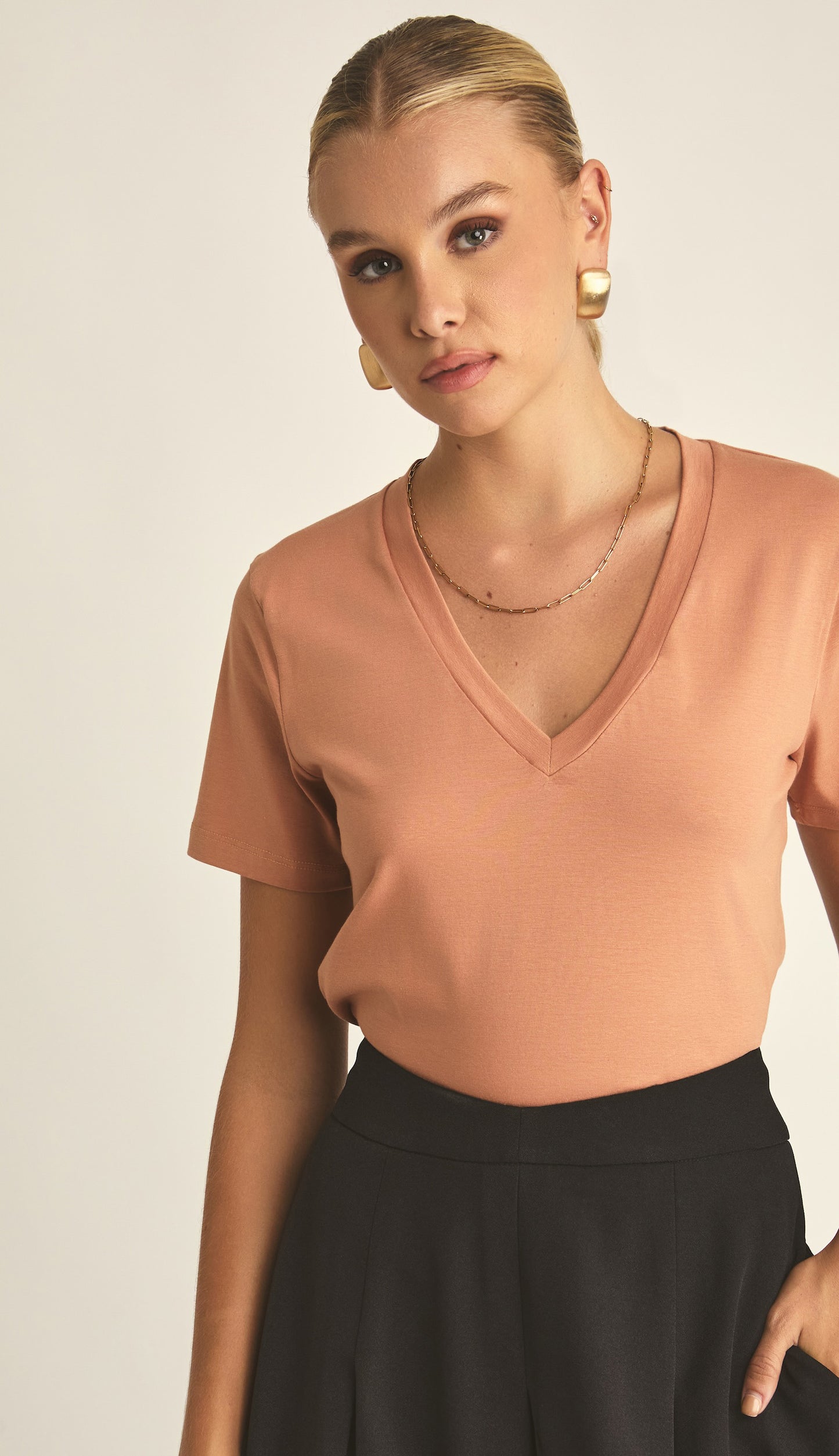 Blusa Emanuela Mocha