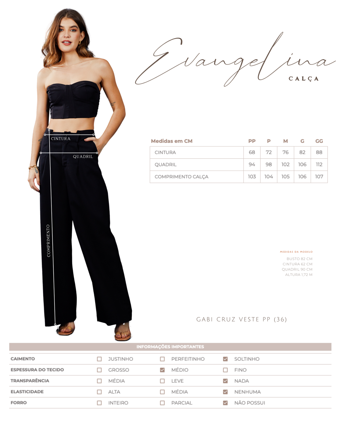 Calça Evangelina Preto