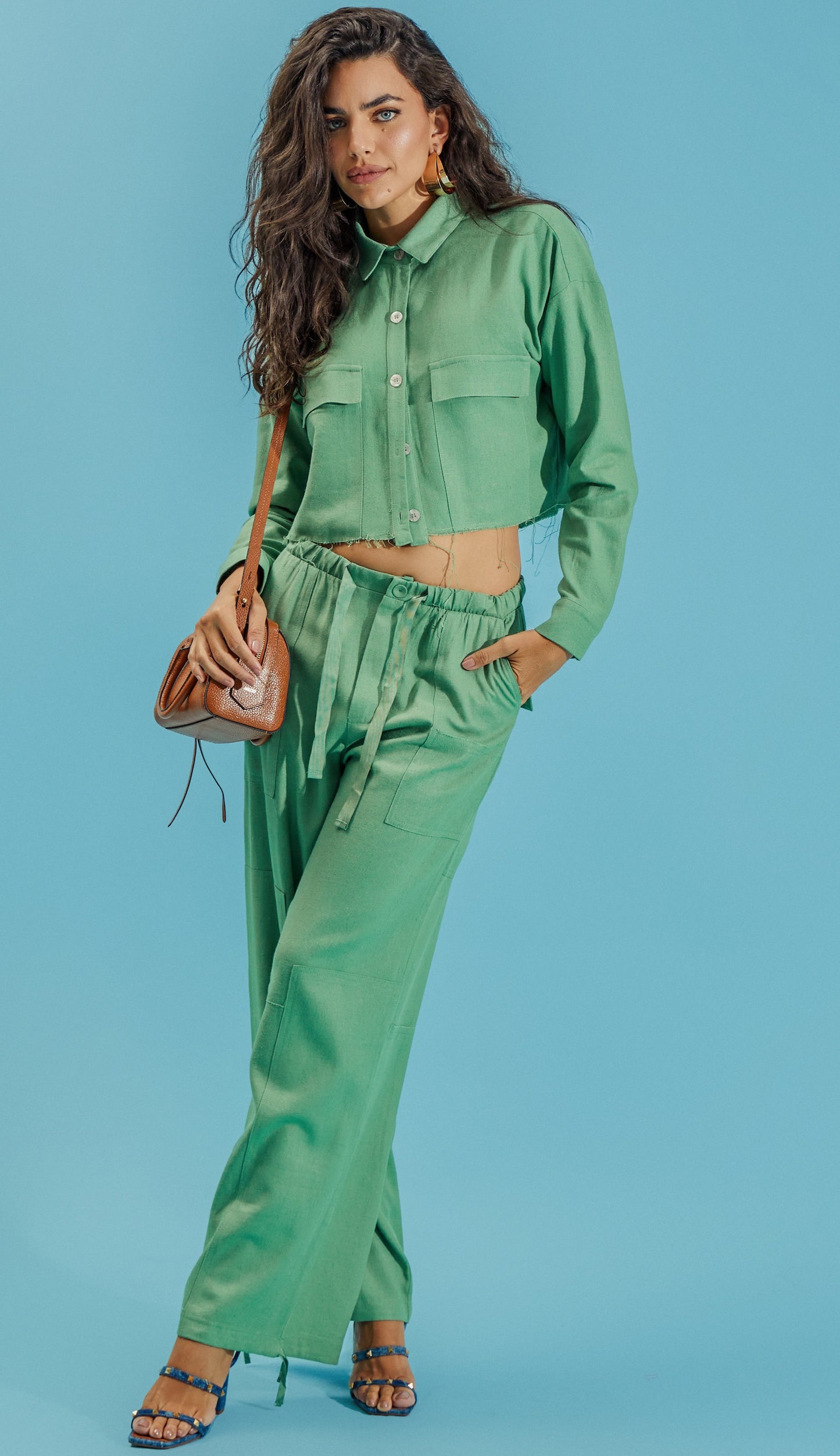 Camisa Fátima Verde