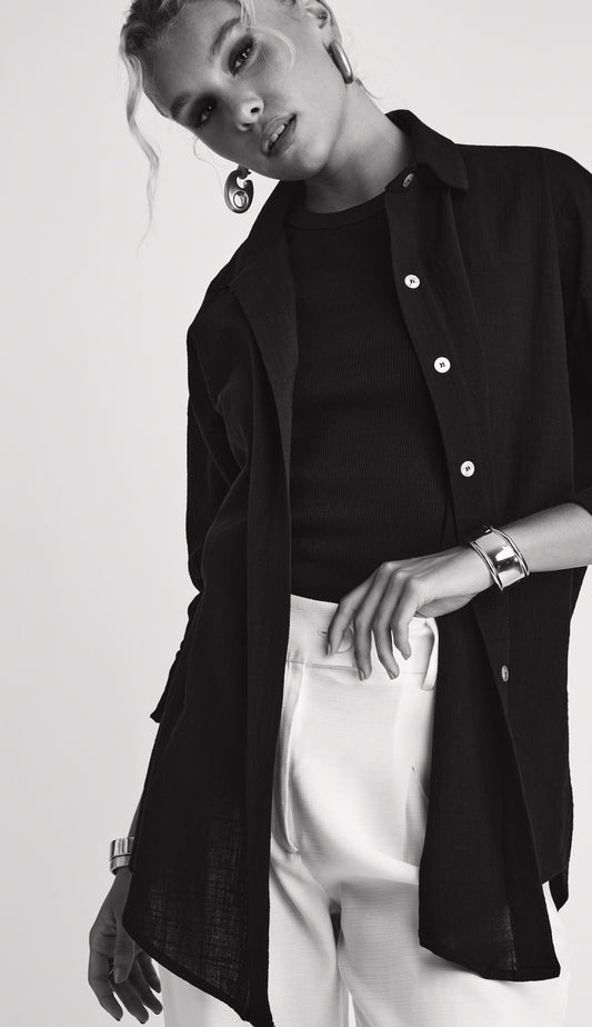 Camisa Salinas Preto