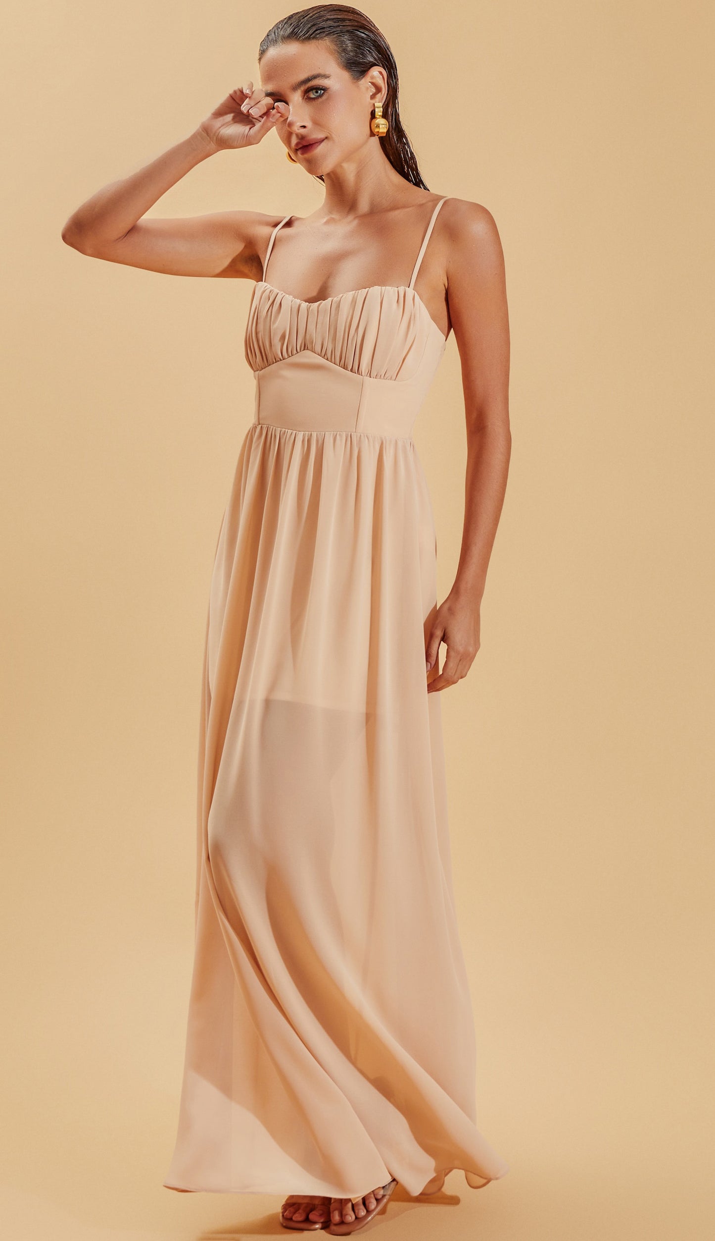 Vestido Clarita Natural