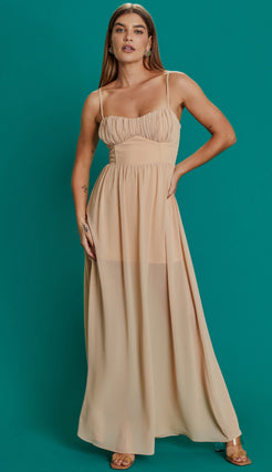 Vestido Clarita Natural