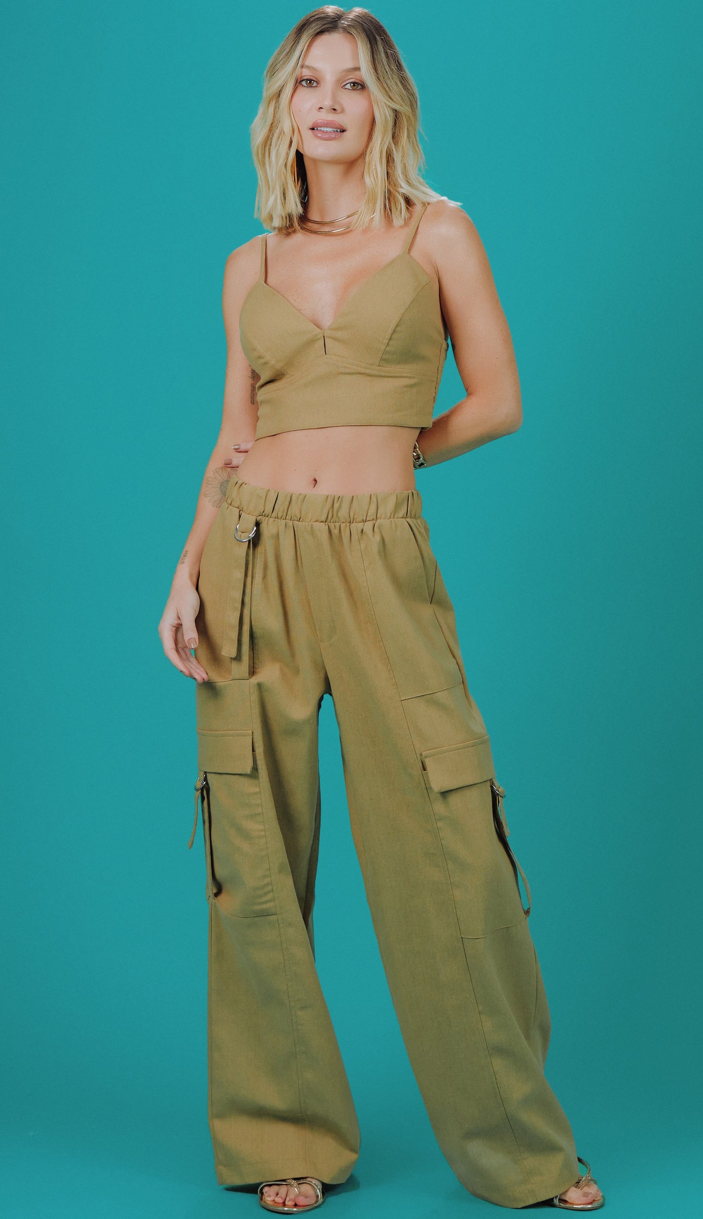 Calça Ju Caqui