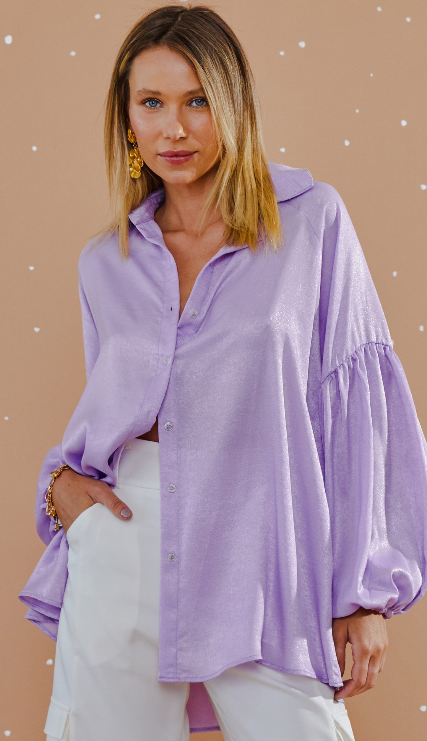 Camisa Fabienne Lilás